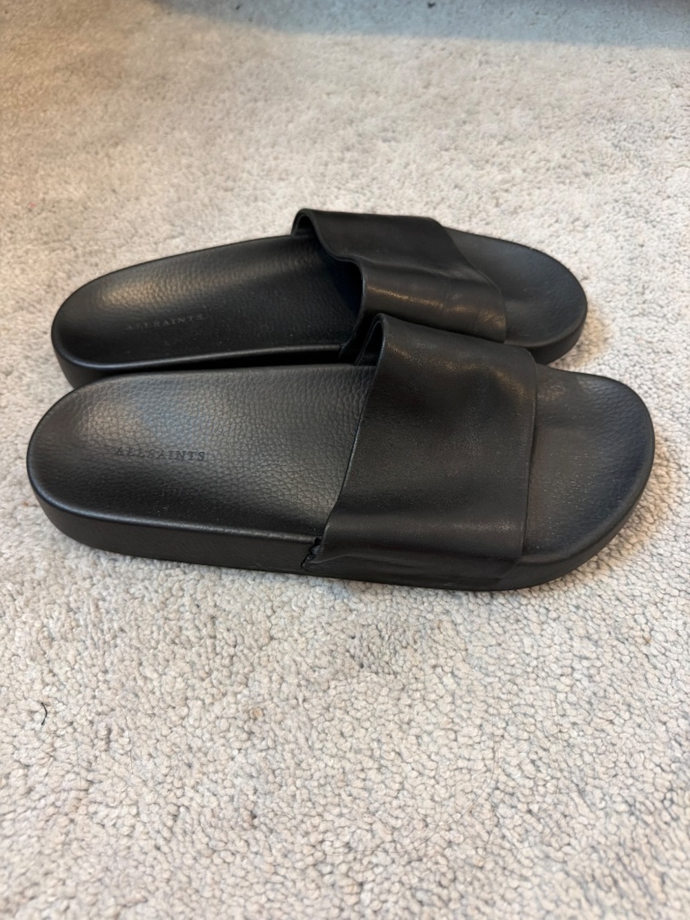 Allsaints leather slides 38 - Picture 2 of 3